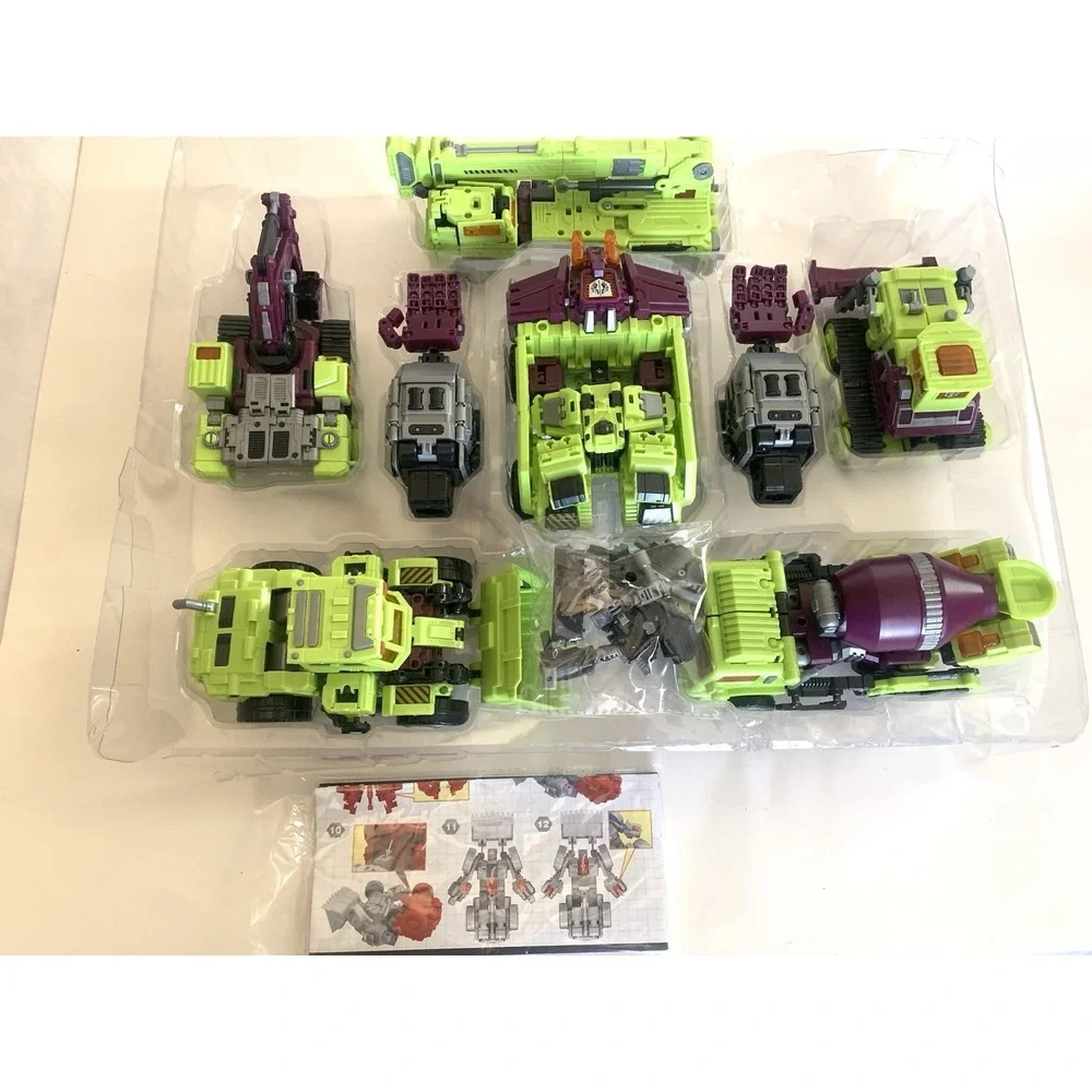 NBK Devastator 6-in-1 Combiner Robot Green Construction Set Open Box